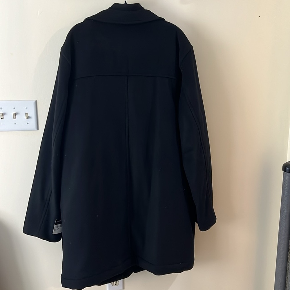 Pronto Uomo Men’s Wool Blend Coat 3XT Black New - Picture 4 of 7
